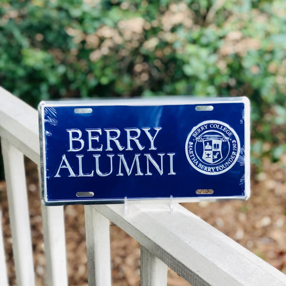 Berry Alumni License Plate