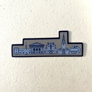 Campus Buildings - Navy and Grey